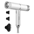 T-Shaped Hair Dryer with Smart Inverter Technology High-Power Blow Dryer for Home & Salon Use EU Plug With 3 Nozzles(White) - free shipping - PMC TechLife - Order now!