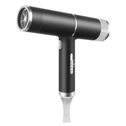 T-Shaped Hair Dryer with Smart Inverter Technology High-Power Blow Dryer for Home & Salon Use UK Plug(Black)