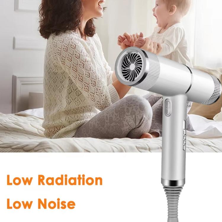 T-Shaped Hair Dryer with Smart Inverter Technology High-Power Blow Dryer for Home & Salon Use EU Plug(Gray)