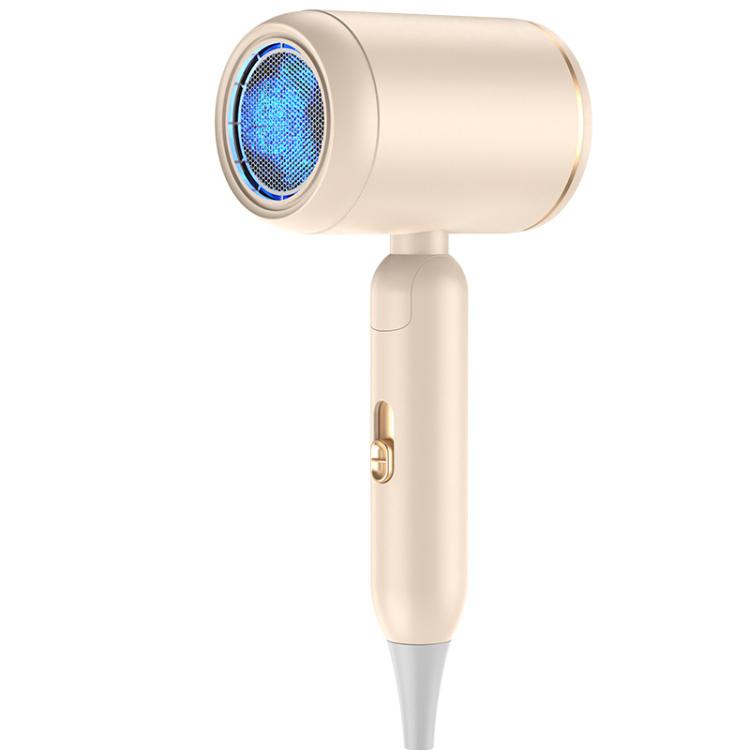800-1200W High-Speed Hair Dryer with Blue Light Care Foldable & Portable for Travel US Plug(Khaki) - free shipping - PMC TechLife - Order now!