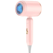800-1200W High-Speed Hair Dryer with Blue Light Care Foldable & Portable for Travel EU Plug(Pink)