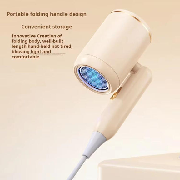 800-1200W High-Speed Hair Dryer with Blue Light Care Foldable & Portable for Travel US Plug(Khaki)