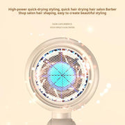800-1200W High-Speed Hair Dryer with Blue Light Care Foldable & Portable for Travel EU Plug(Khaki)