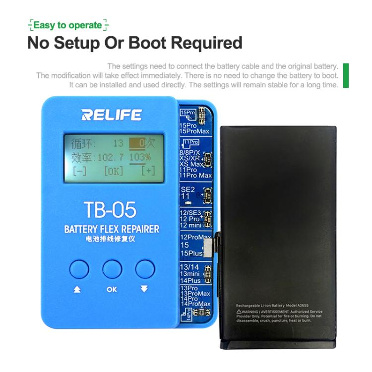 RELIFE TB-05 For iPhone 11-15 Series Battery Cable Repair Instrument - free shipping - PMC TechLife - Order now!