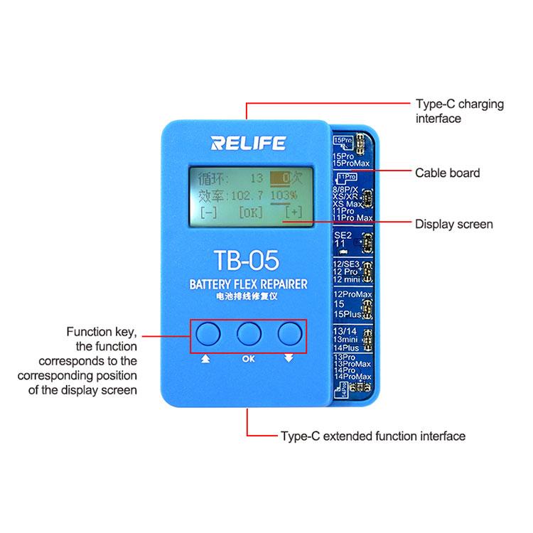 RELIFE TB-05 For iPhone 11-15 Series Battery Cable Repair Instrument