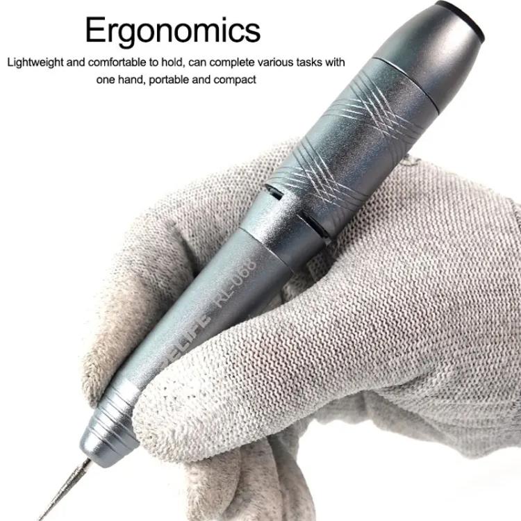 RELIFE RL-068 Speed-adjustable Handheld Grinding Pen Rust Removal Polishing Motherboard Repair Electric Grinder - free shipping - PMC TechLife - Order now!