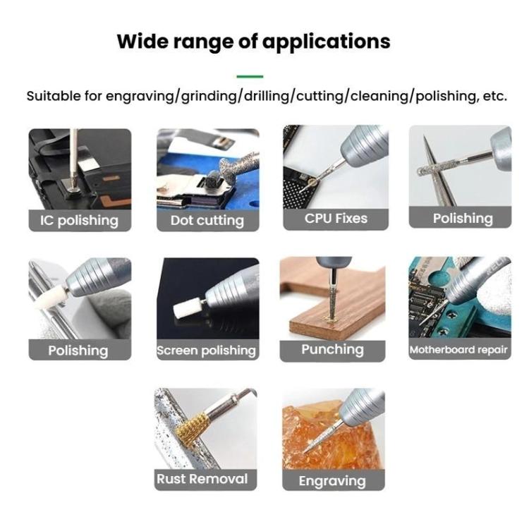 RELIFE RL-068 Speed-adjustable Handheld Grinding Pen Rust Removal Polishing Motherboard Repair Electric Grinder - free shipping - PMC TechLife - Order now!