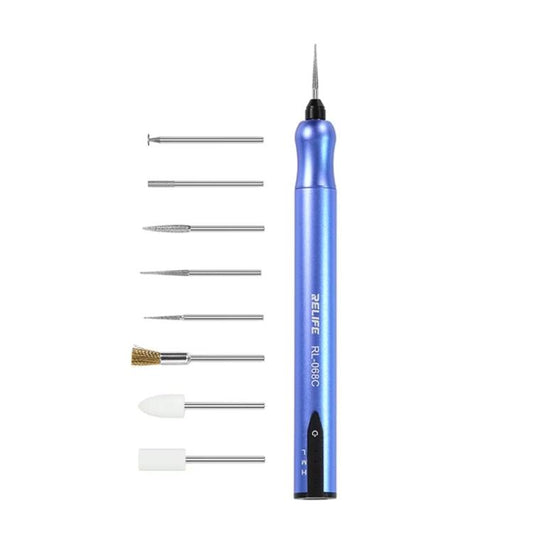 RELIFE RL-068C Smart Rechargeable Grinding Pen Portable Grinding Head Rust Removal Polishing Motherboard Repair Electric Grinder - free shipping - PMC Jewellery - Order now!