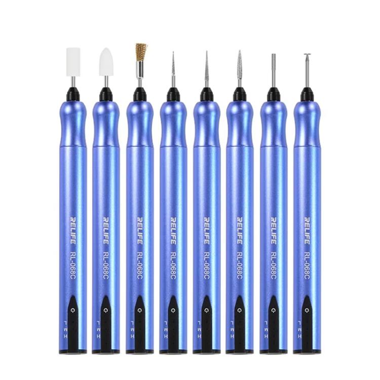 RELIFE RL-068C Smart Rechargeable Grinding Pen Portable Grinding Head Rust Removal Polishing Motherboard Repair Electric Grinder