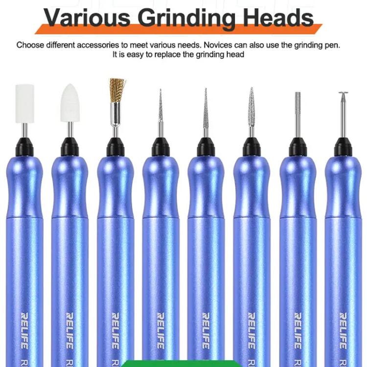 RELIFE RL-068C Smart Rechargeable Grinding Pen Portable Grinding Head Rust Removal Polishing Motherboard Repair Electric Grinder