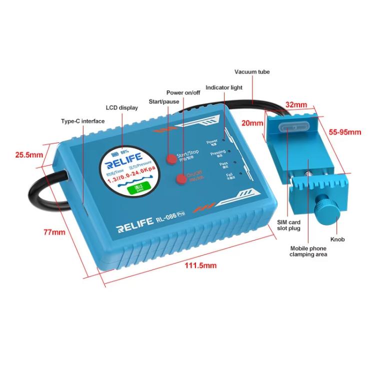 RELIFE RL-086 Pro Mobile Smart Airtightness Tester Portable Sealing Leak Detector - free shipping - PMC TechLife - Order now!