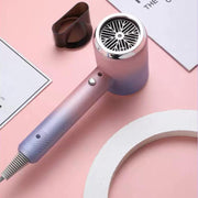 High-Speed Hair Dryer Salon & Home Blow Dryer with Blue Light Ionic Technology US Plug(Gradient Pink)