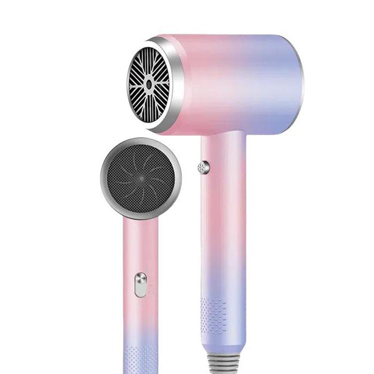 High-Speed Hair Dryer Salon & Home Blow Dryer with Blue Light Ionic Technology UK Plug(Gradient Pink) - free shipping - PMC TechLife - Order now!