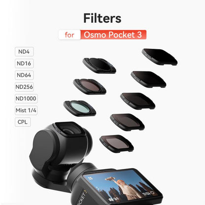 For DJI Osmo Pocket 3 aMagisn Adjustable Magnetic Filter Camera Lens Filters ND 1 To 5 Gear - free shipping - PMC Jewellery - Order now!