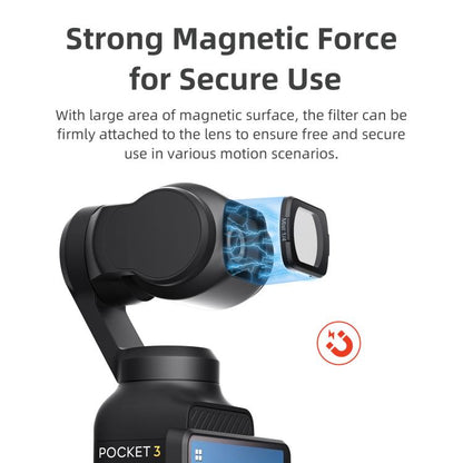 For DJI Osmo Pocket 3 aMagisn Adjustable Magnetic Filter Camera Lens Filters ND 1 To 5 Gear - free shipping - PMC Jewellery - Order now!
