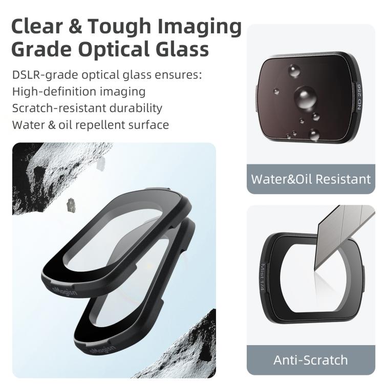For DJI Osmo Pocket 3 aMagisn Adjustable Magnetic Filter Camera Lens Filters ND 1 To 5 Gear - free shipping - PMC Jewellery - Order now!