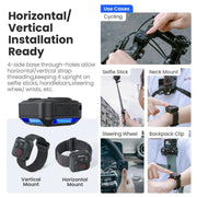 aMagisn Wireless Bluetooth Remote Control for Insta360, GoPro Hero Cameras & Smartphones