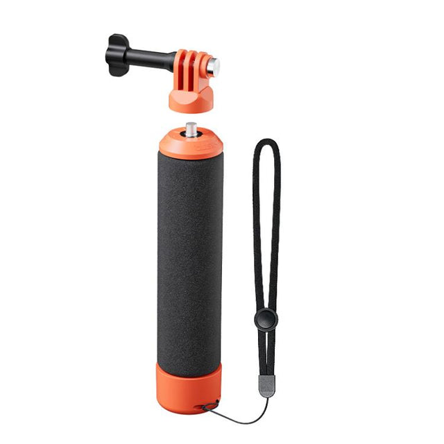 aMagisn Universal Floating Hand Grip for Action Cameras with Triple Claw & 1/4-inch Screw Mount(Black Orange)