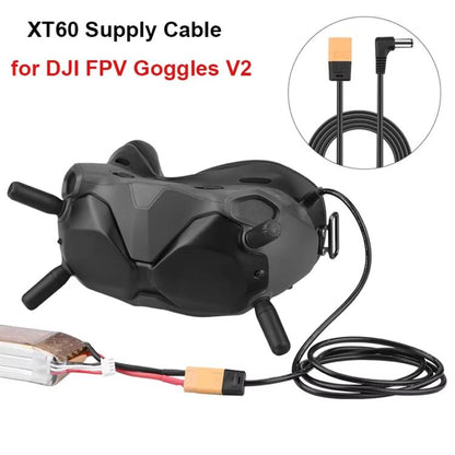 For DJI FPV Goggles V2 XT60 to DC Power Cable Stable Power Supply Connector - free shipping - PMC Jewellery - Order now!