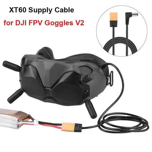 For DJI FPV Goggles V2 XT60 to DC Power Cable Stable Power Supply Connector - free shipping - PMC Jewellery - Order now!