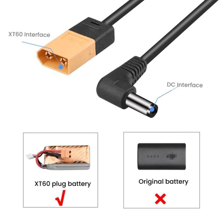 For DJI FPV Goggles V2 XT60 to DC Power Cable Stable Power Supply Connector - free shipping - PMC Jewellery - Order now!