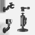 aMagisn Metal Arm Clamp Magnetic Base with 1/4-inch Ball Head For Insta360, DJI, GoPro Cameras(Black) - free shipping - PMC TechLife - Order now!