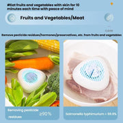 Portable Sterilization Pesticide Residue Removal Fruit Vegetable Cleaning Machine, Size: English(White)