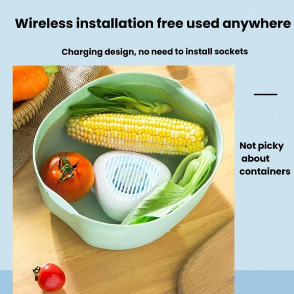 Portable Sterilization Pesticide Residue Removal Fruit Vegetable Cleaning Machine, Size: English(White)