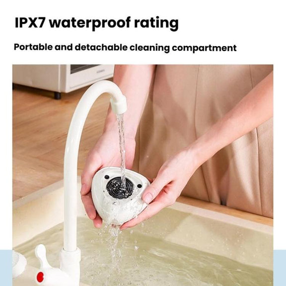 Portable Sterilization Pesticide Residue Removal Fruit Vegetable Cleaning Machine, Size: English(White)