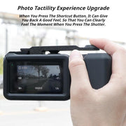 Street Vlogging Handle For DJI Osmo Action 5 Pro / Action 4 / Action 3 Magnetic Grip(Black)
