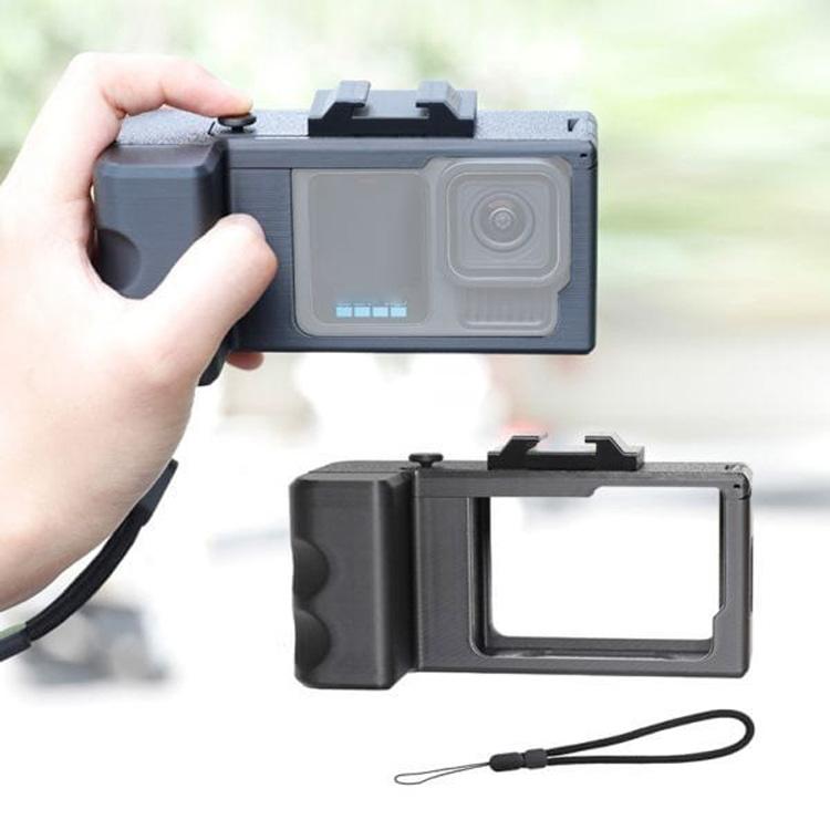 Street Vlogging Handle For GoPro HERO13 Black / 12 Black / 11 Black / 10 Black / 9 Black(Black) - free shipping - PMC TechLife - Order now!