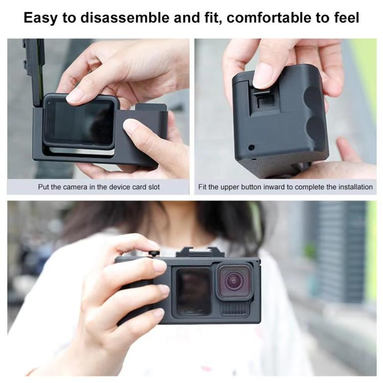 Street Vlogging Handle For GoPro HERO13 Black / 12 Black / 11 Black / 10 Black / 9 Black(Black) - free shipping - PMC Jewellery - Order now!