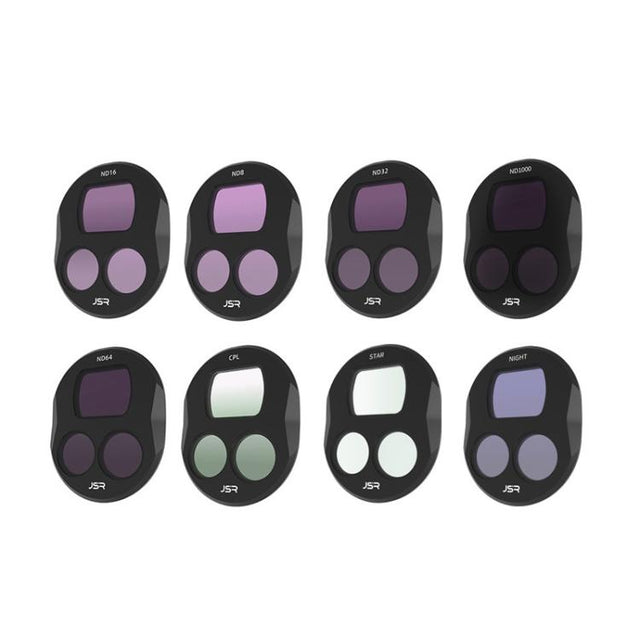 For DJI Mavic 4 Pro JSR Filter Lens Protector, Style: CPL+ND8+ND16+ND32+ND64+STAR+ND1000+NIGHT