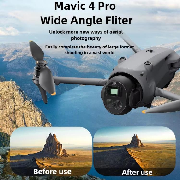 For DJI Mavic 4 Pro JSR Wide Angle Lens Aerial Lens Accessories, Style: WIDE+GND32+STAR+NIGHT