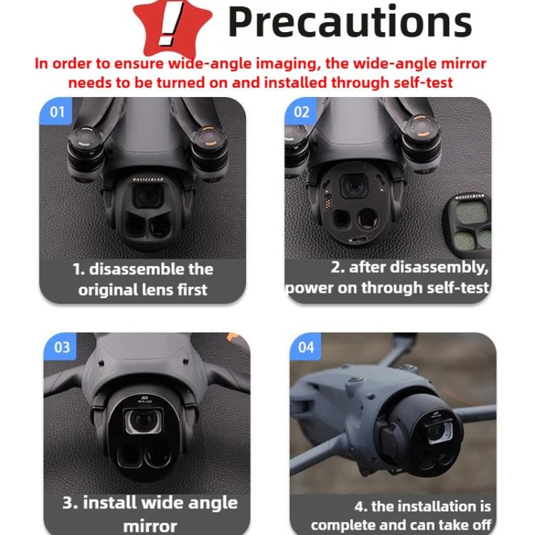 For DJI Mavic 4 Pro JSR Wide Angle Lens Aerial Lens Accessories, Style: WIDE+CPL+ND16+ND32
