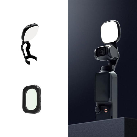 For DJI Osmo Pocket 3 JSR Fixed Frame Head Fill Light, Spec: With Black Soft 1/4 Filter - free shipping - PMC Jewellery - Order now!