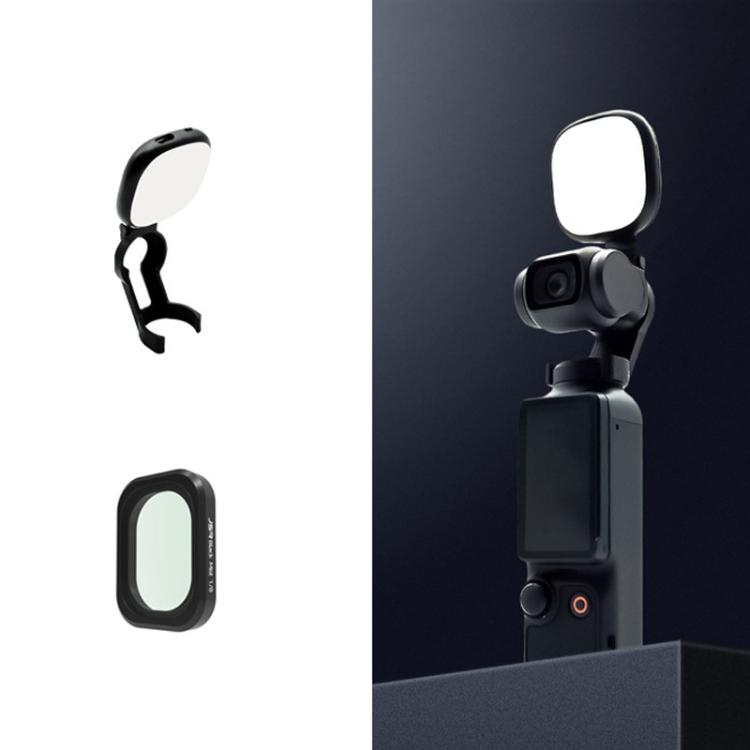 For DJI Osmo Pocket 3 JSR Fixed Frame Head Fill Light, Spec: With Black Soft 1/8 Filter - free shipping - PMC TechLife - Order now!