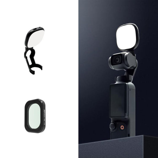 For DJI Osmo Pocket 3 JSR Fixed Frame Head Fill Light, Spec: With Black Soft 1/8 Filter - free shipping - PMC Jewellery - Order now!
