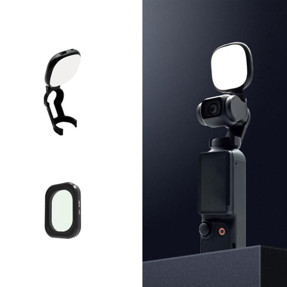For DJI Osmo Pocket 3 JSR Fixed Frame Head Fill Light, Spec: With Soft Focus Lens