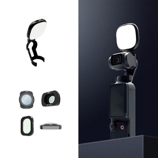 For DJI Osmo Pocket 3 JSR Fixed Frame Head Fill Light, Spec: With Wide Angle 4 In 1 - free shipping - PMC Jewellery - Order now!