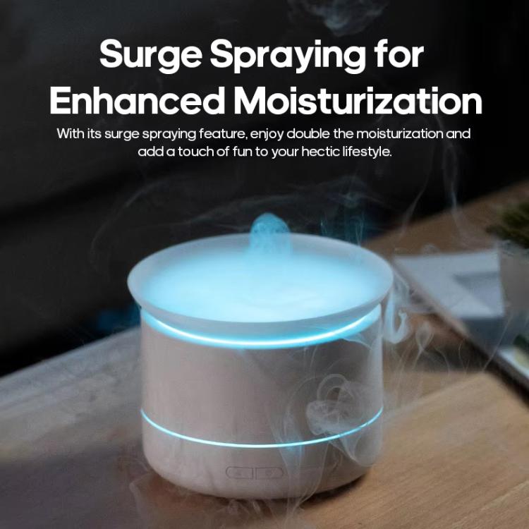 200ml Sea of Clouds Aroma Diffuser Essential Oil Humidifier with 7-Color Mood Lights USB-Powered, Color: Black