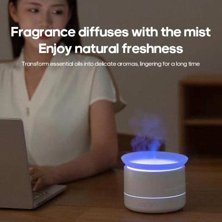 200ml Sea of Clouds Aroma Diffuser Essential Oil Humidifier with 7-Color Mood Lights USB-Powered, Color: Black