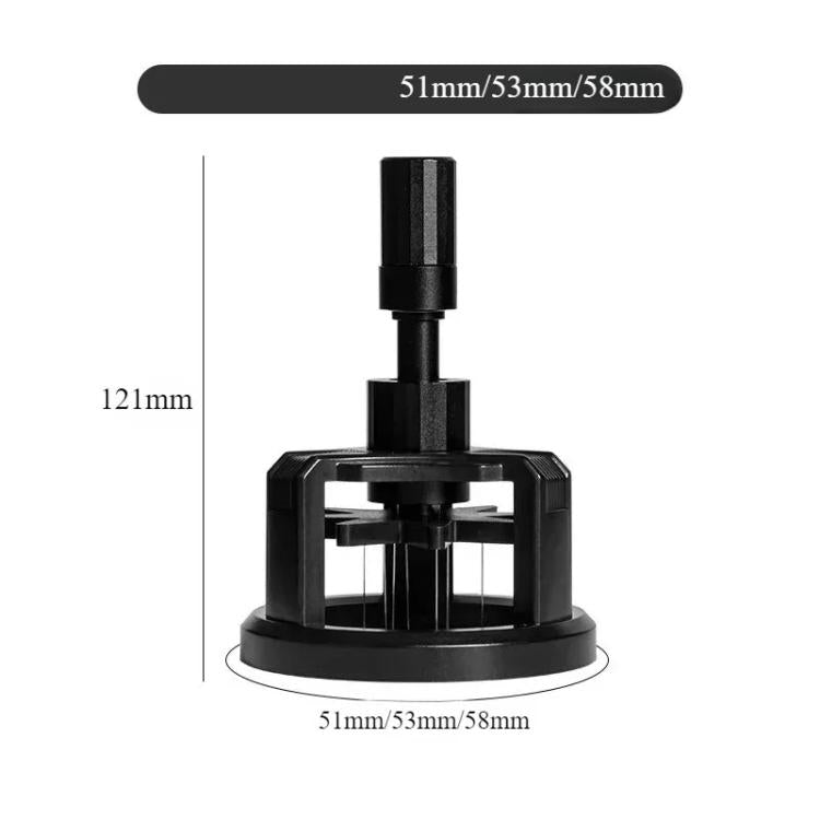51mm Rotating Magnetic WDT Tool for Espresso Adjustable Height Coffee Needle Distributor Coffee Grounds Fluffing Tool