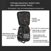 For DJI Mavic 4 Pro Fly More Combo / Creator Combo BKANO Hard Shell Backpack Storage Bag(Black)