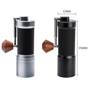 Seven Stars Manual Coffee Grinder CNC Stainless Steel Burr Foldable Hand Crank Mill for Coffee Beans(Silver)