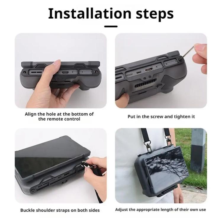 For DJI RC Pro 2 Remote Controller CQT Strap Buckle Holder Aluminum Alloy Hook With Shoulder Strap