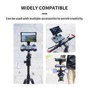 For DJI RC Pro 2 Aluminum Alloy 1/4-inch Tripod Adapter Mounting Bracket(Black)