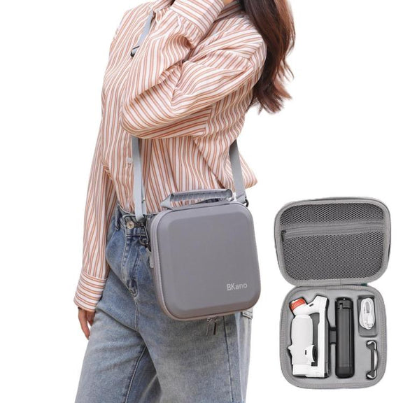 For Insta360 Flow Smartphone Gimbal Stabilizer BKANO Shoulder Bag Water-resistant Portable Storage Case(Gray)