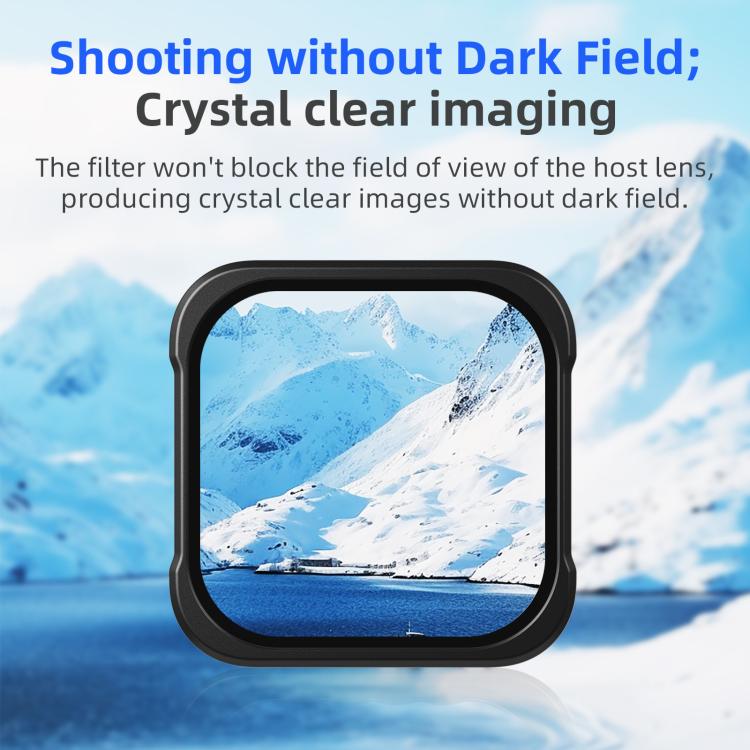aMagisn AP26 Filter For GoPro HERO13 Black / 12 Black / 11 Black / 10 Black / 9 Black / 11Mini Black, Spec: UV