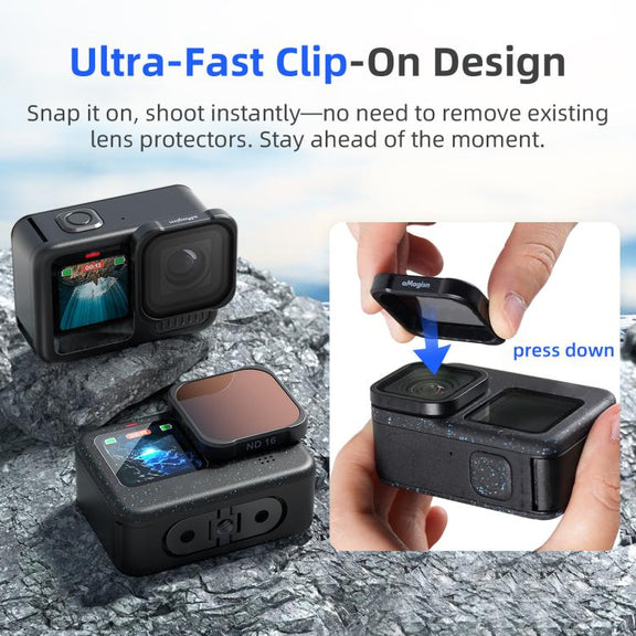 aMagisn AP26 Filter For GoPro HERO13 Black / 12 Black / 11 Black / 10 Black / 9 Black / 11Mini Black, Spec: UV